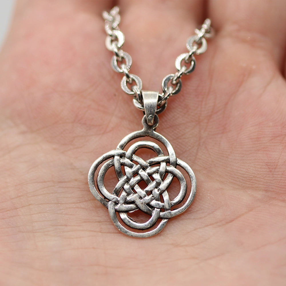 Sterling Silver Celtic Knot ‘Quadruple Loop’ Pendant
