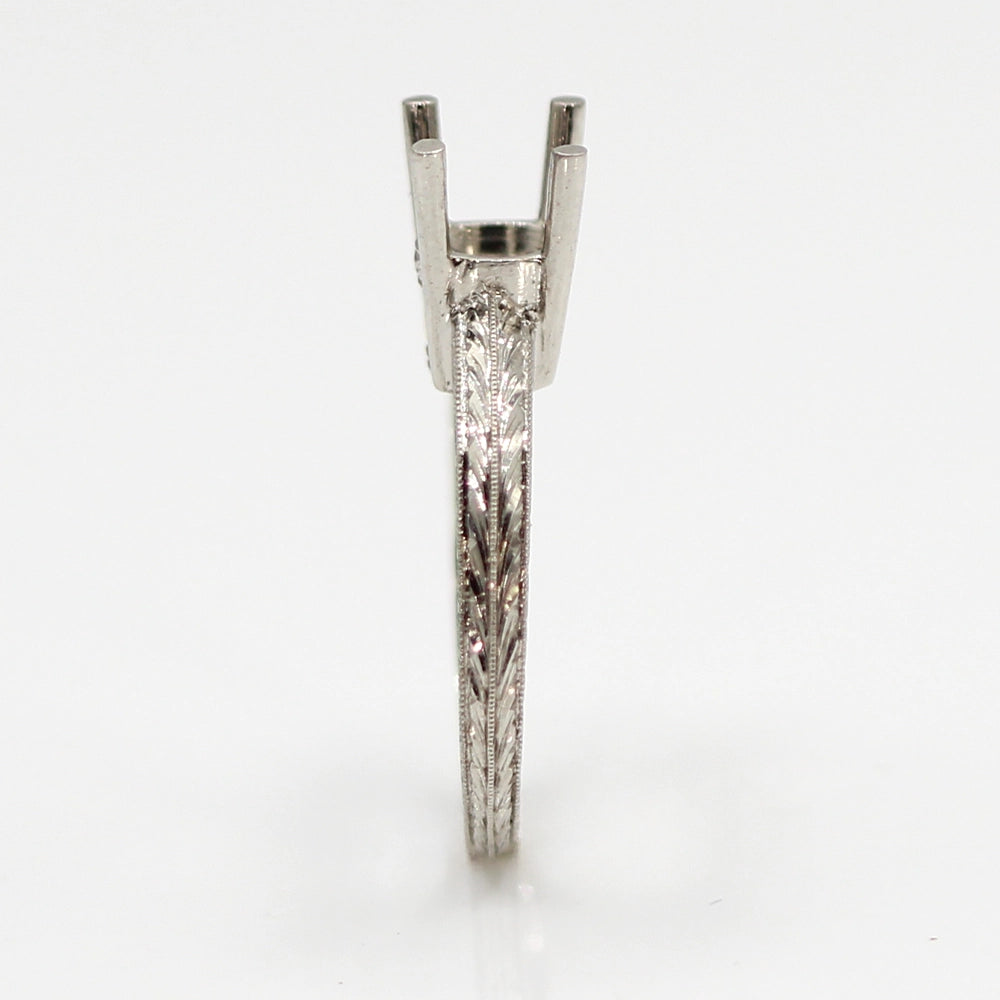 NEW!! Vintage Coast Diamond Platinum and 18K Yellow Gold Mounting SIZE 6