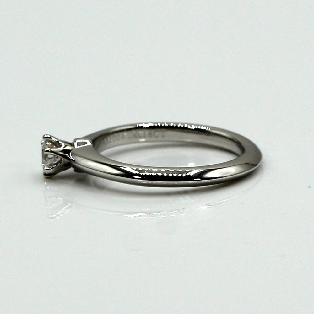 Tiffany & Co Platinum Solitaire Diamond Ring SIZE 4.5