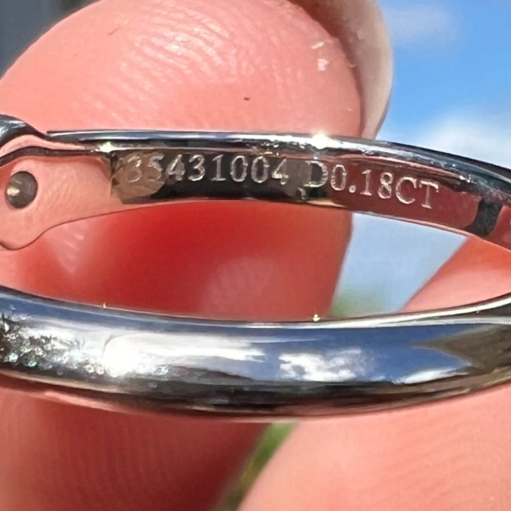 Tiffany & Co Platinum Solitaire Diamond Ring SIZE 4.5