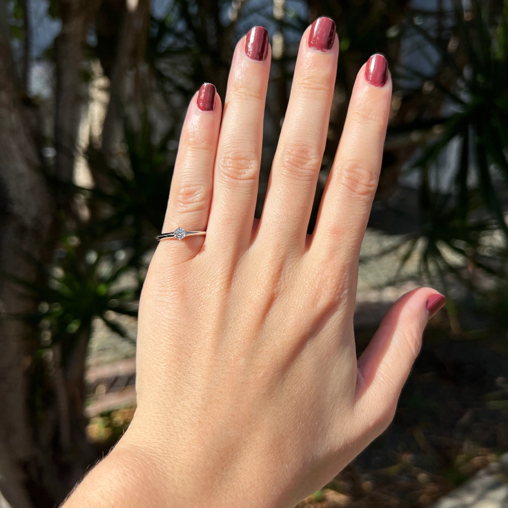 Tiffany & Co Platinum Solitaire Diamond Ring SIZE 4.5