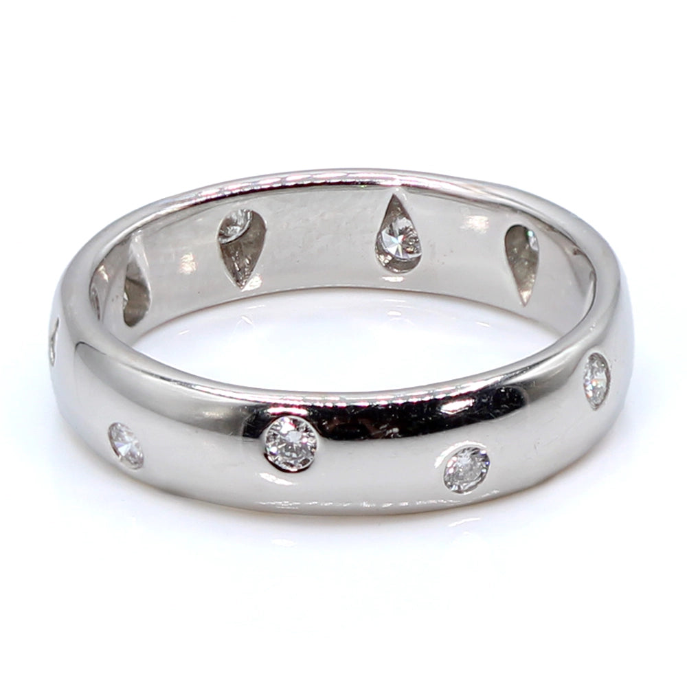 Tiffany and Co Platinum and Diamond Etoile Ring SIZE 6 with Box