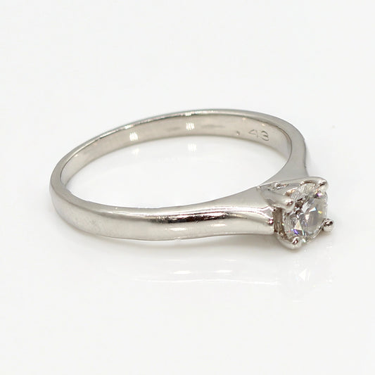 GIA Platinum and VS1 Diamond Solitaire Ring SIZE 9