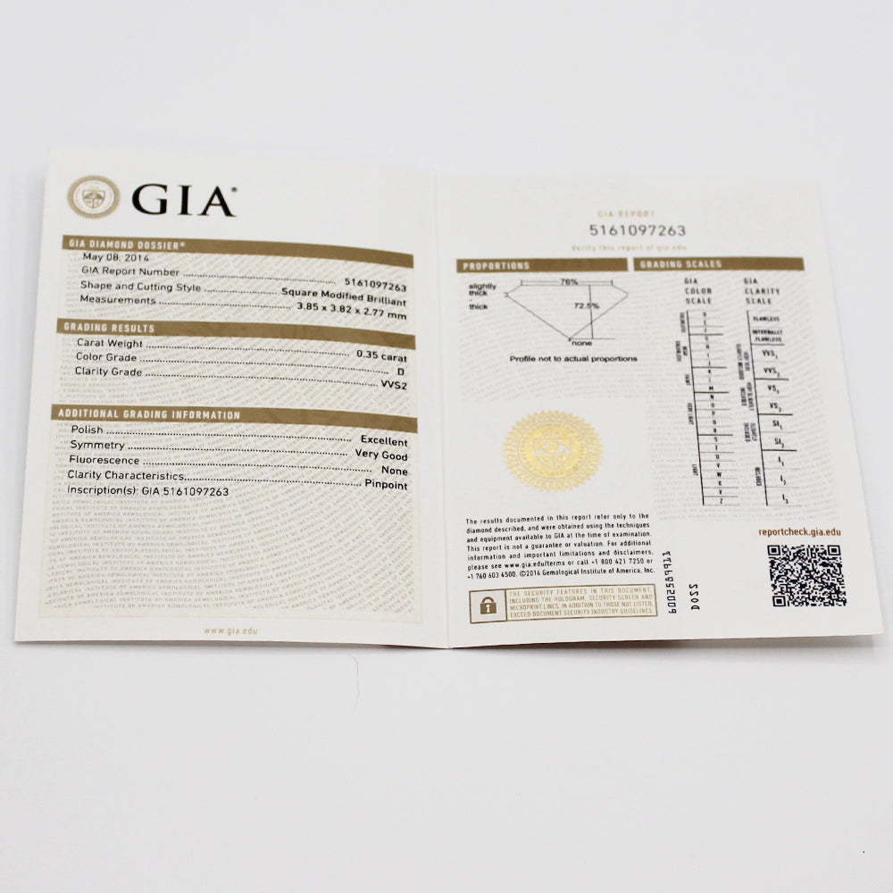 Platinum and VVS2 Diamond Engagement Ring Wedding Set with GIA Report SIZE 6