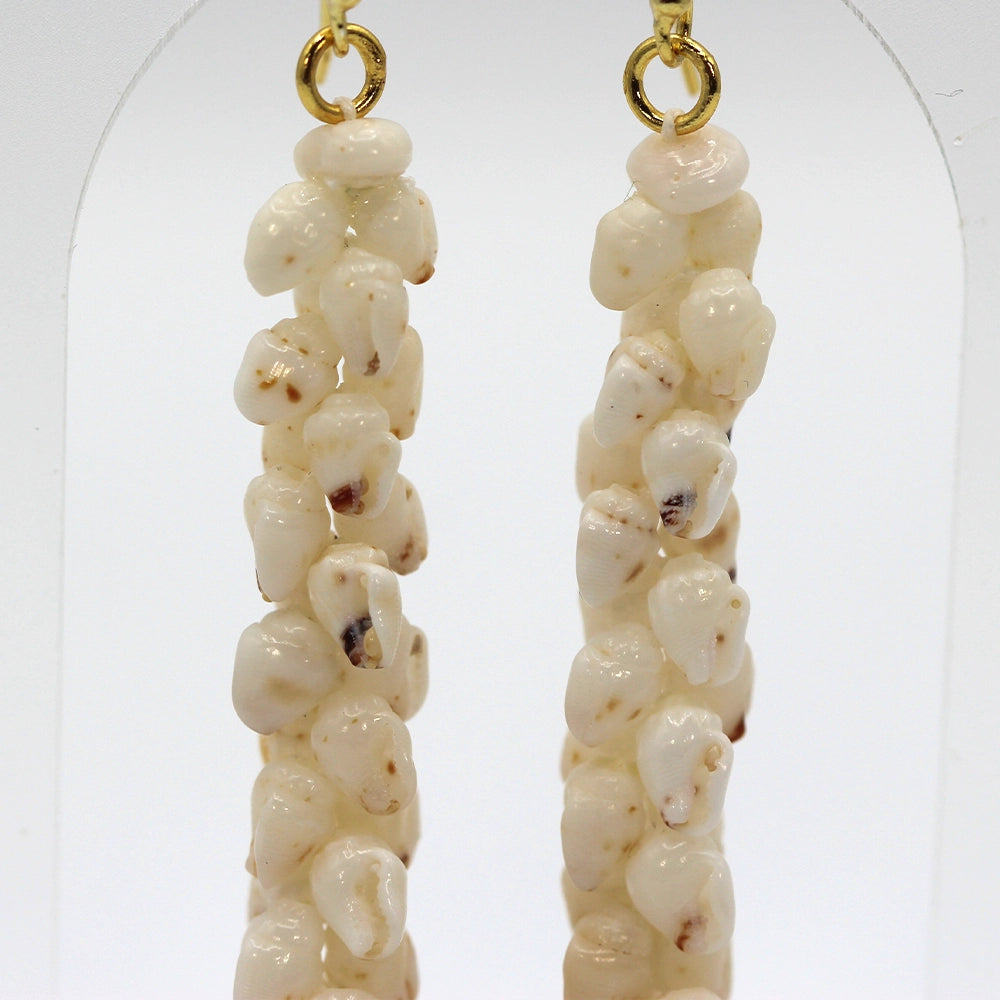 Ni’ihau Shell Double Length Pikake Earrings