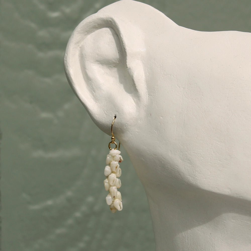 Ni’ihau Shell Pikake Momi Earrings