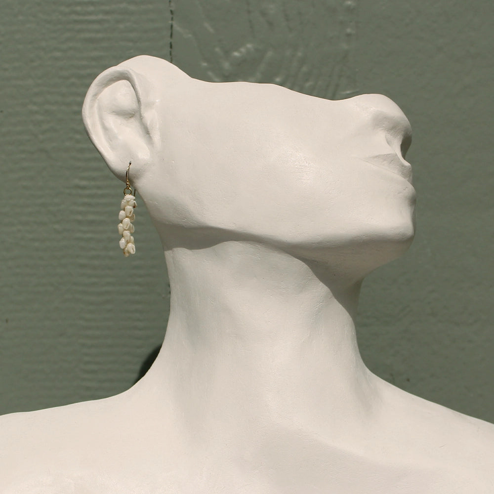 Ni’ihau Shell Pikake Momi Earrings