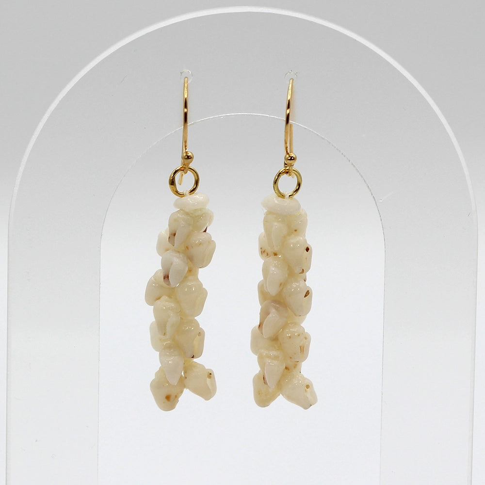 Ni’ihau Shell Pikake Momi Earrings