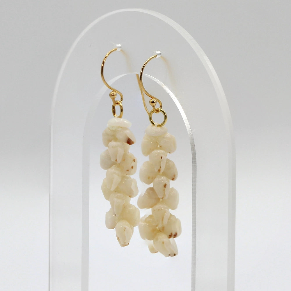 Ni’ihau Shell Pikake Momi Earrings