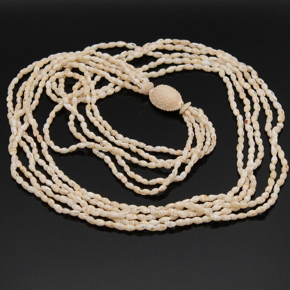 Ni’ihau Shell 5 Strand Mauna Loa Laiki Lei