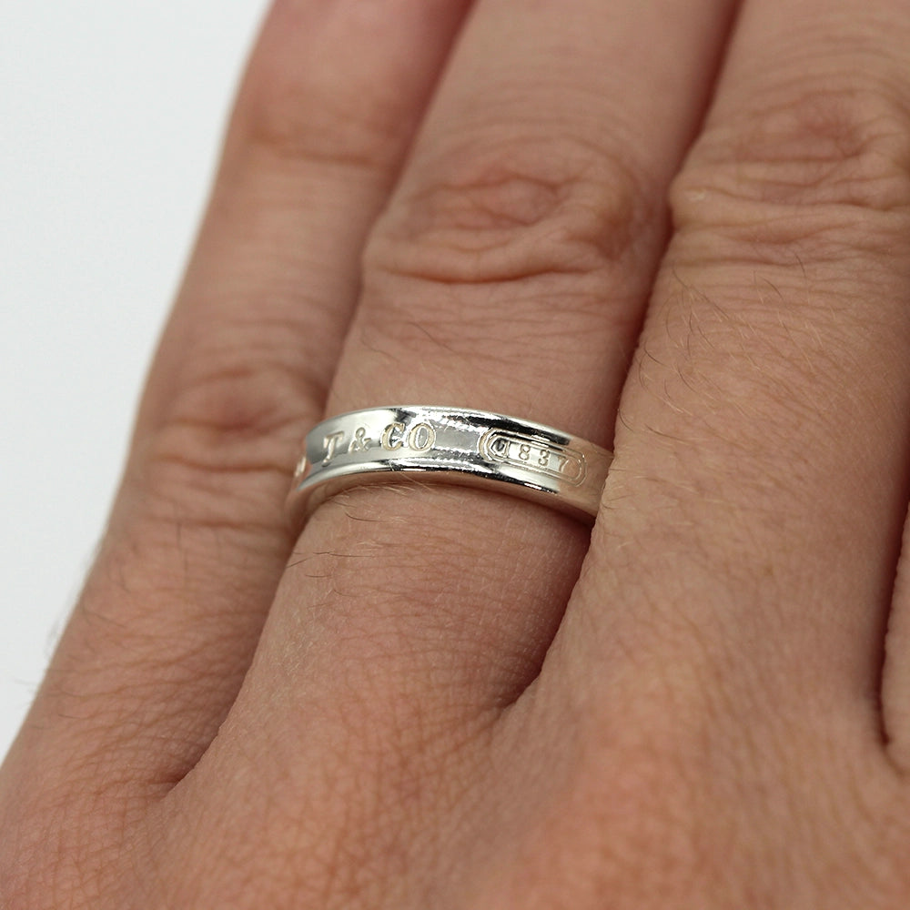 Tiffany & Co Sterling Silver 1837 Band SIZE 5