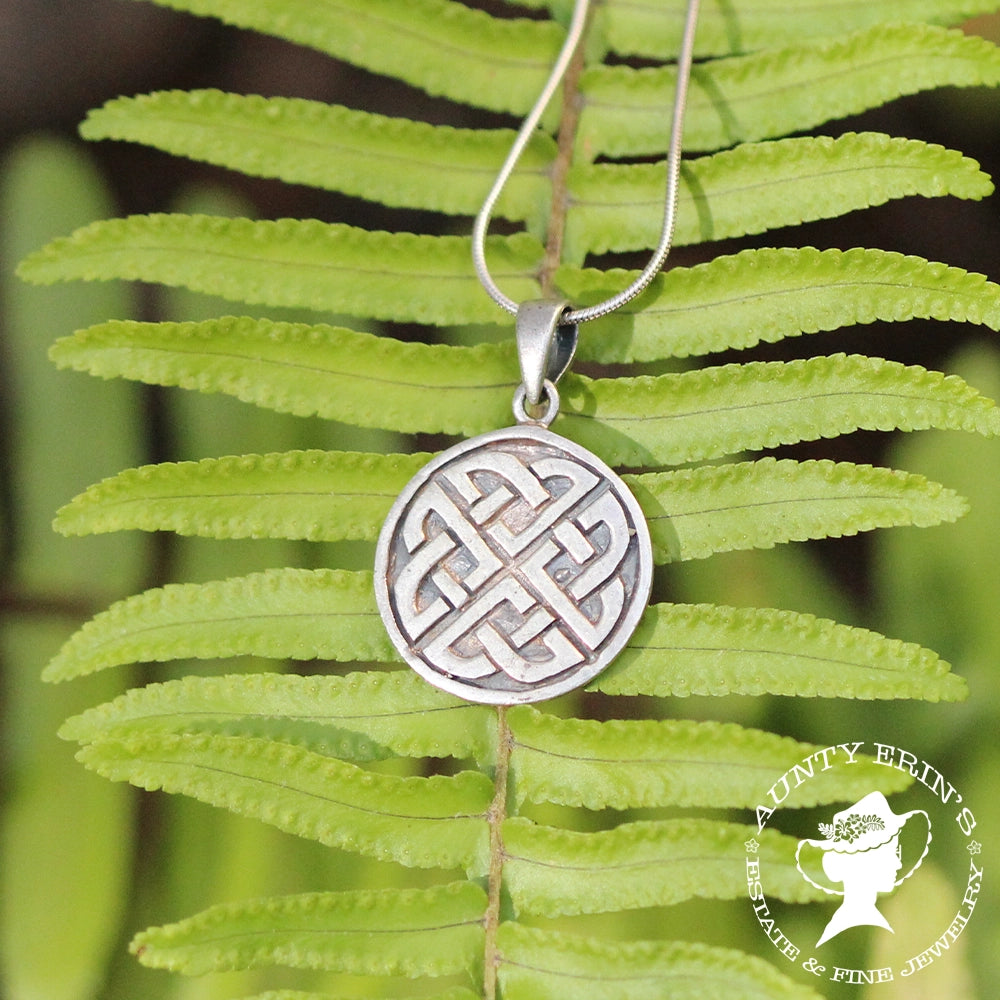 Sterling Silver Celtic 'Dara' Knot Pendant