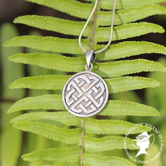 Sterling Silver Celtic 'Dara' Knot Pendant