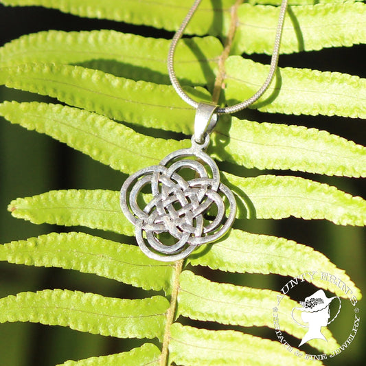 Sterling Silver Celtic Knot ‘Quadruple Loop’ Pendant