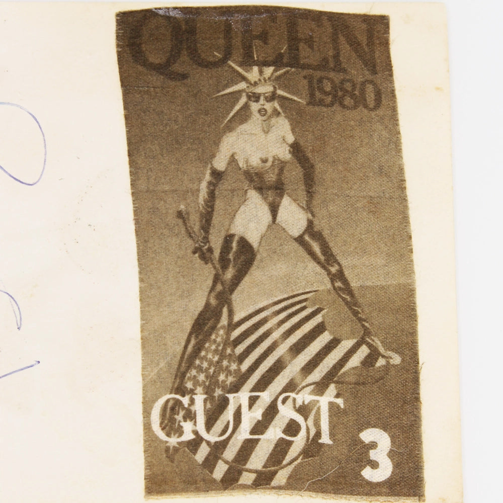 Queen Freddie Mercury and Brian May Autographs and Backstage Pass with Letter of Authenticity
